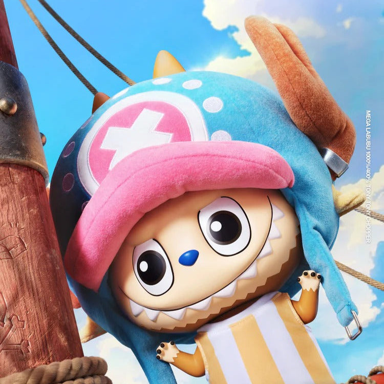 POP MART Authentic THE MONSTER Labubu x One Piece Chopper 400% Figure
