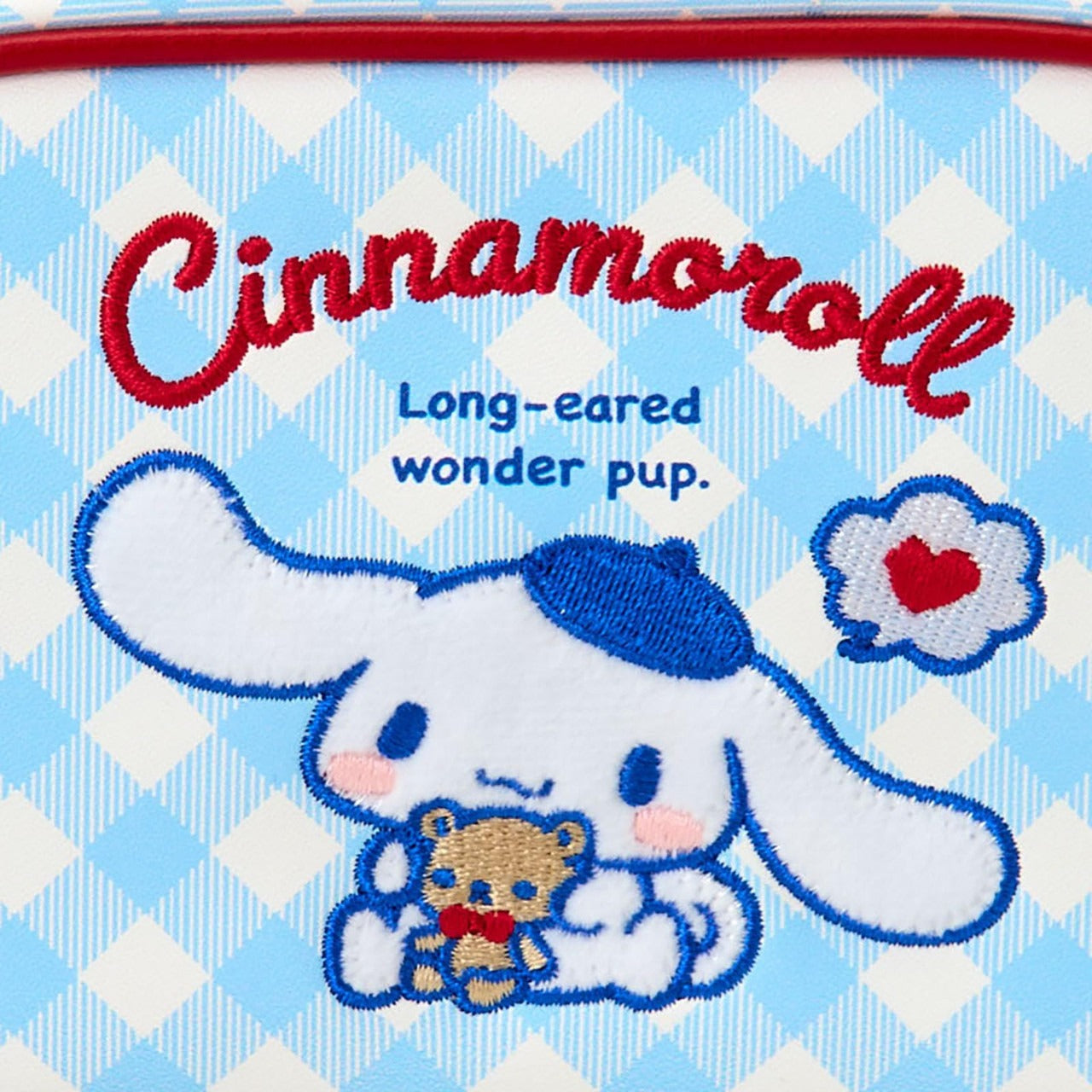 SANRIO© Cinnamoroll With Bear Plaid Block Pouch (Japan Limited Edition)
