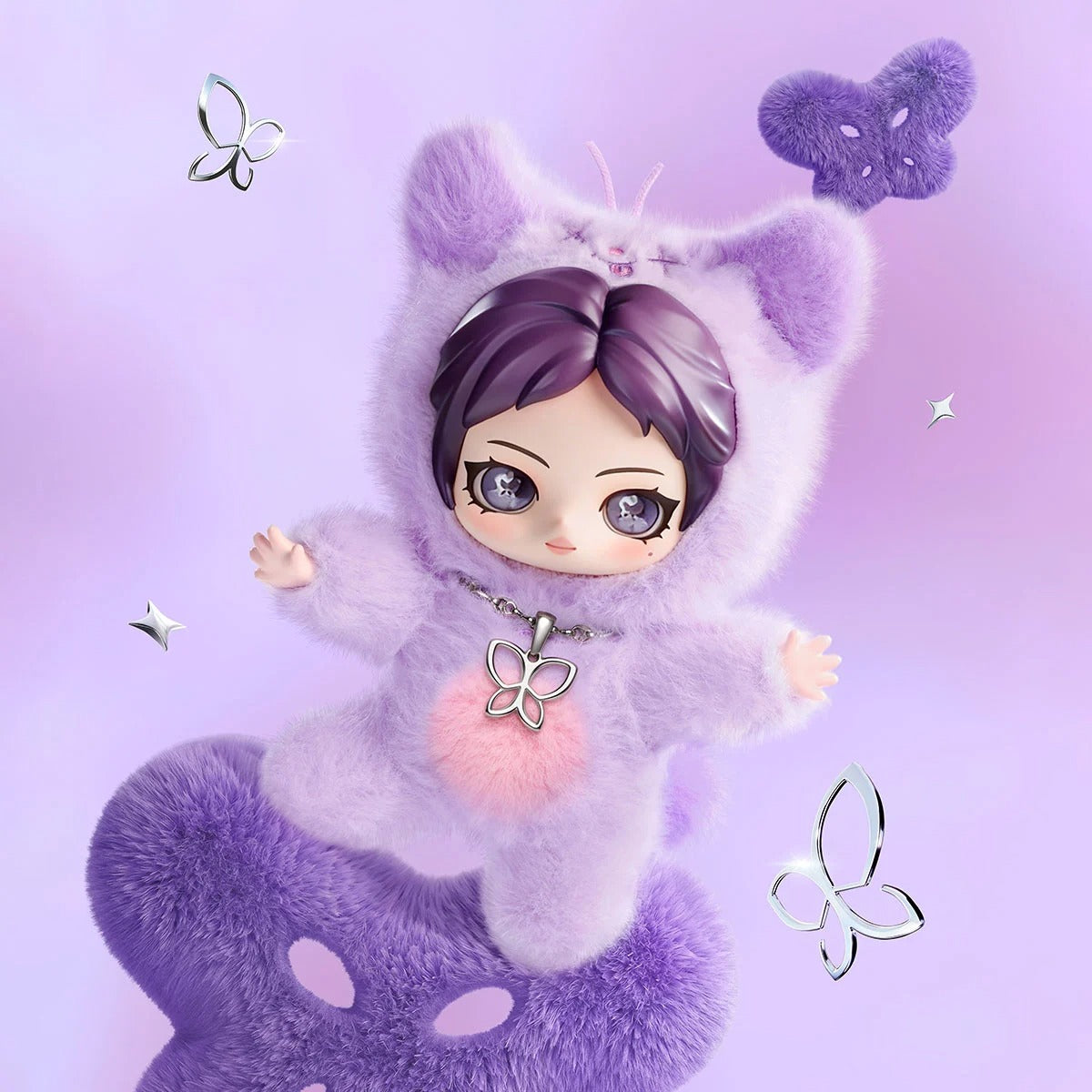 POP MART x Aespa Authentic Fluffy Club Series Vinyl Plush Mystery Box