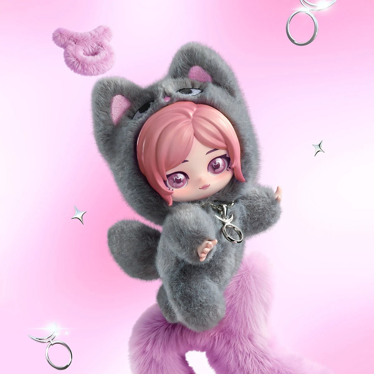 POP MART x Aespa Authentic Fluffy Club Series Vinyl Plush Mystery Box