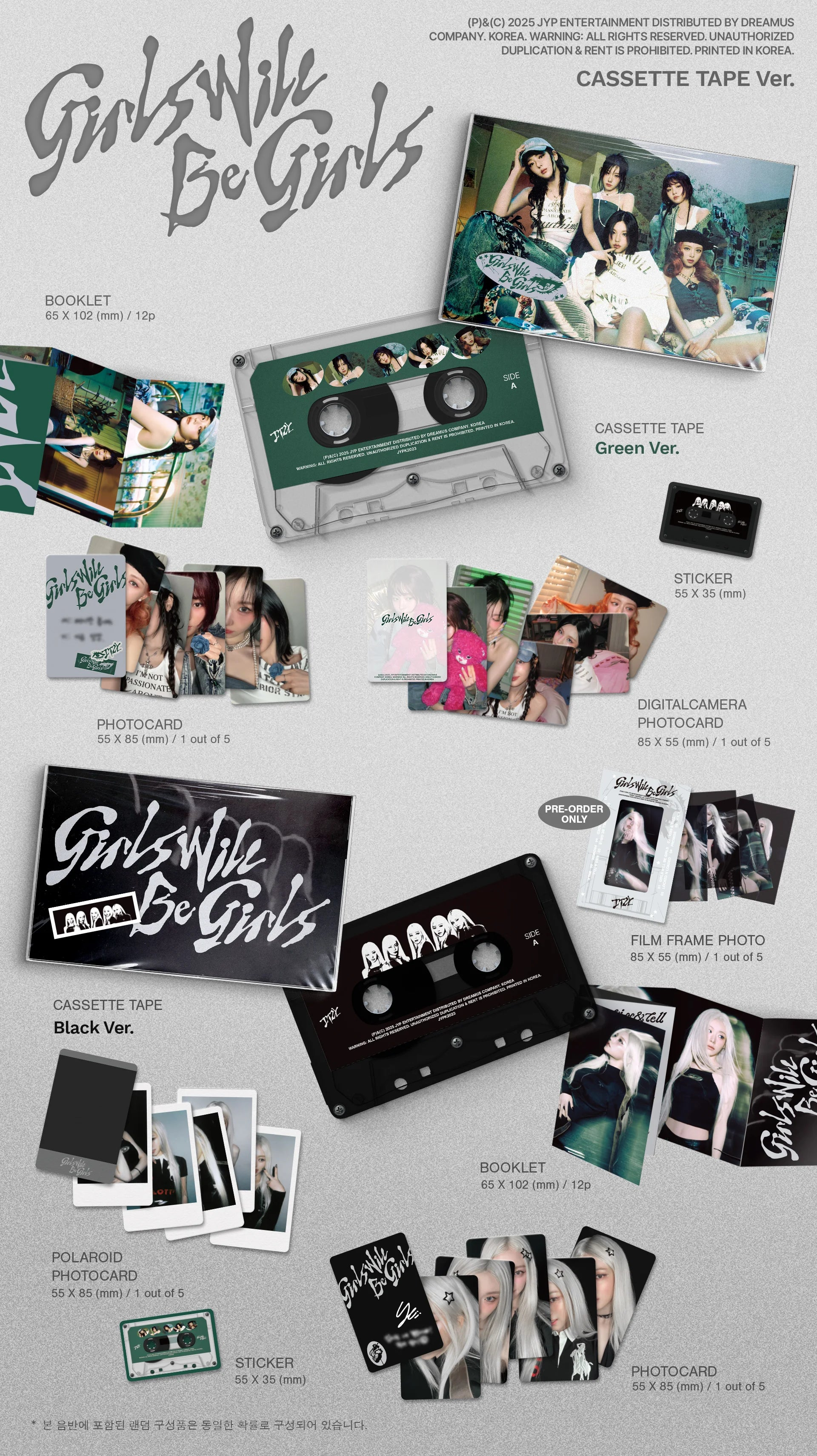 ITZY - GIRLS WILL BE GIRLS (CASSETTE TAPE VER.)