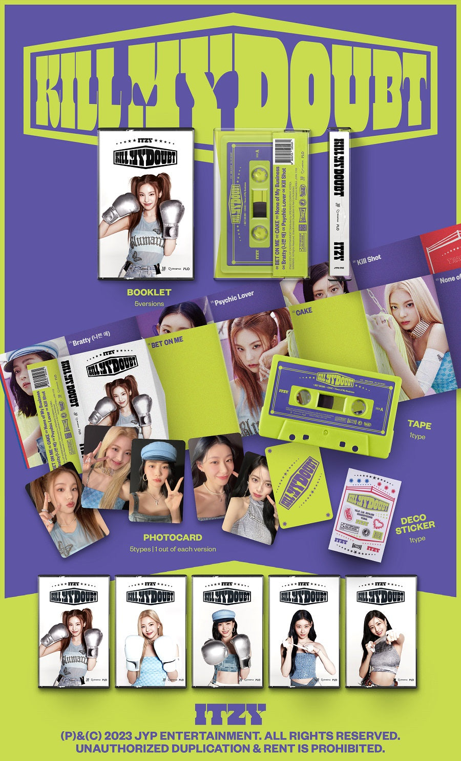 ITZY MINI ALBUM VOL. 7 - KILL MY DOUBT (CASSETTE TAPE)
