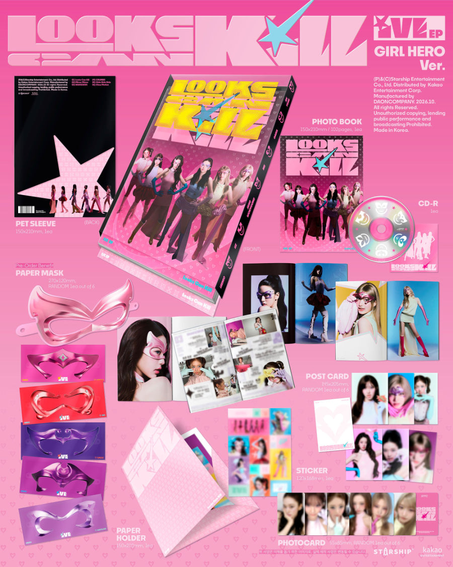IVE - EP [LOOKS CAN KILL] (GIRL HERO VER)