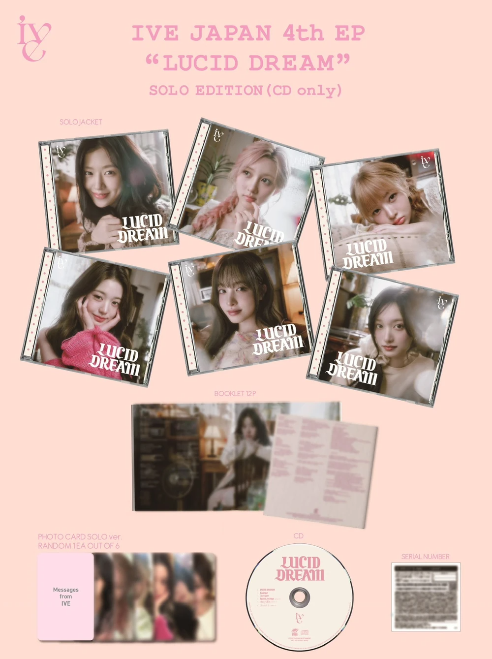 [JAPANESE ALBUM] IVE - LUCID DREAM (MEMBER VER.)