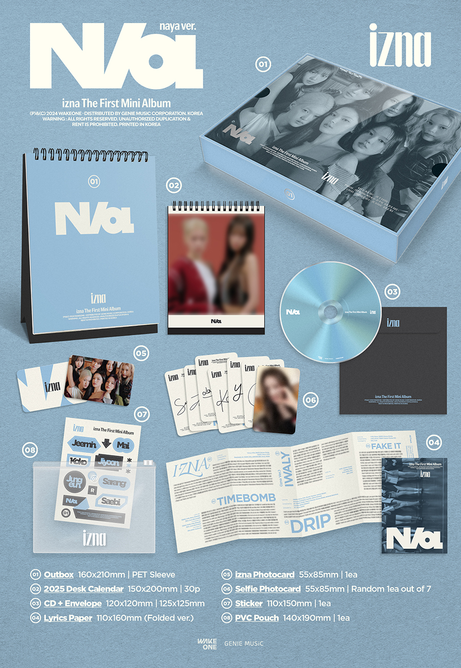IZNA 1ST MINI ALBUM - N/A NAYA VER. (2025 CALENDAR VERSION)