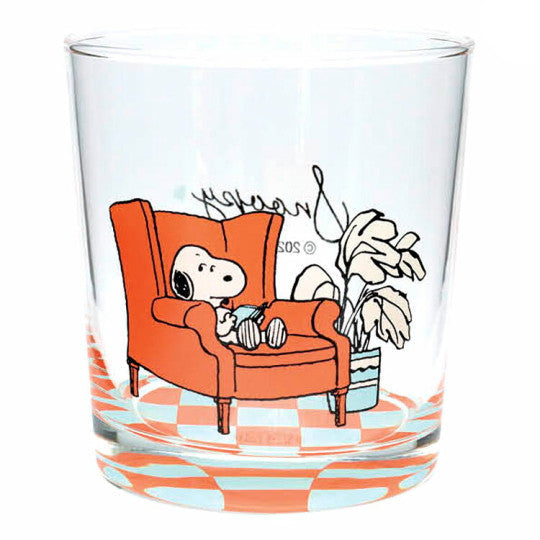 PEANUT SNOOPY© Home Orange Glass Cup (Japan Edition)