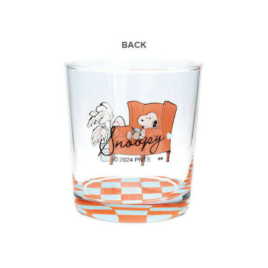 PEANUT SNOOPY© Home Orange Glass Cup (Japan Edition)