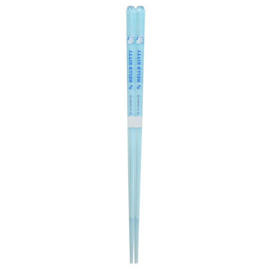 SANRIO© Hello Kitty with Friend Clear Blue Chopsticks (Made In Japan)