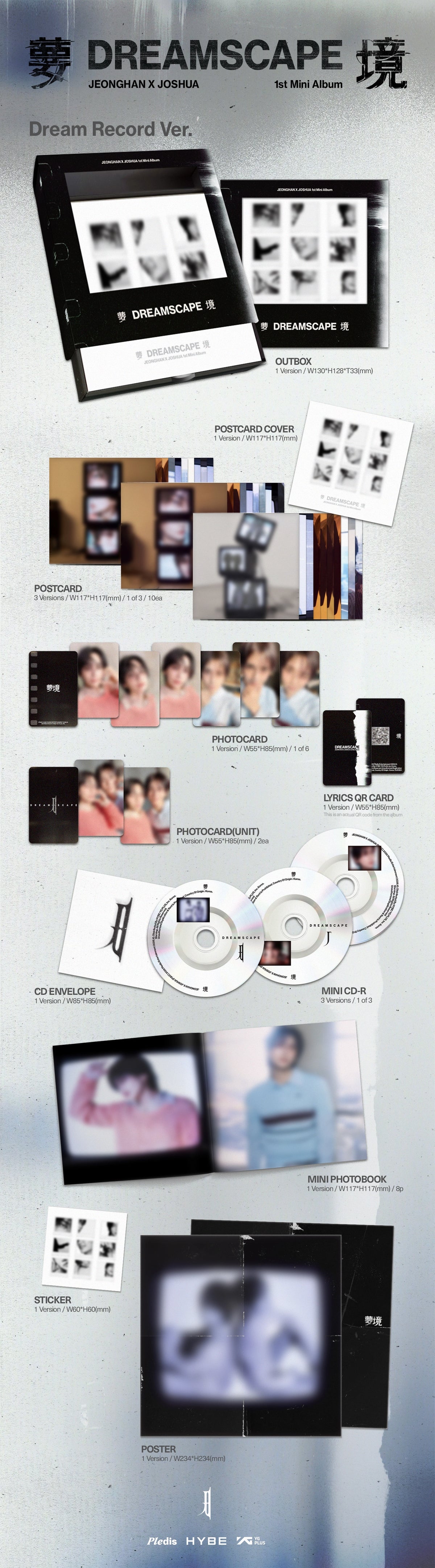 JEONGHANxJOSHUA (SEVENTEEN) - 1ST MINI ALBUM [DREAMSCAPE] (DREAM RECORD VER)
