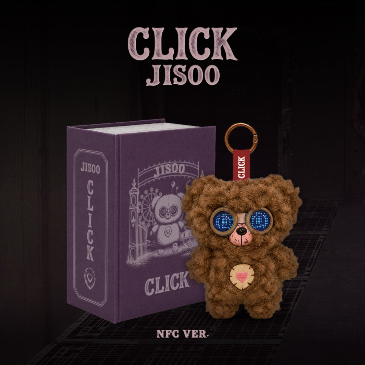 JISOO - Single Album [CLICK] CLICK BABY BEAR NFC VER.