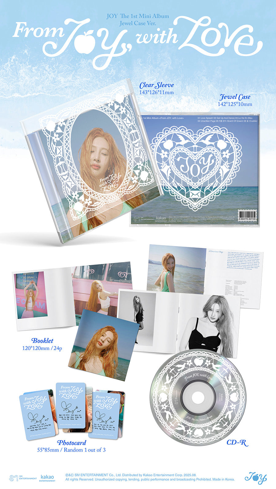 JOY 1ST MINI ALBUM - FROM JOY, WITH LOVE (JEWEL CASE VER.)