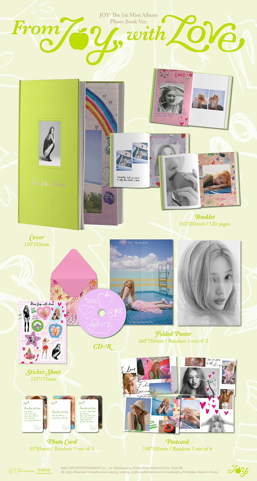 JOY 1ST MINI ALBUM - FROM JOY, WITH LOVE (PHOTO BOOK VER.)