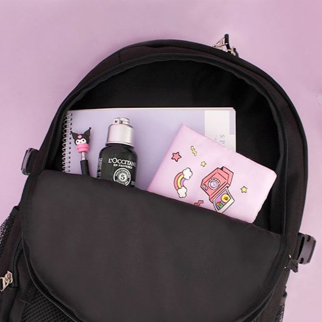SANRIO© Kuromi Black Backpack (Korea Edition)