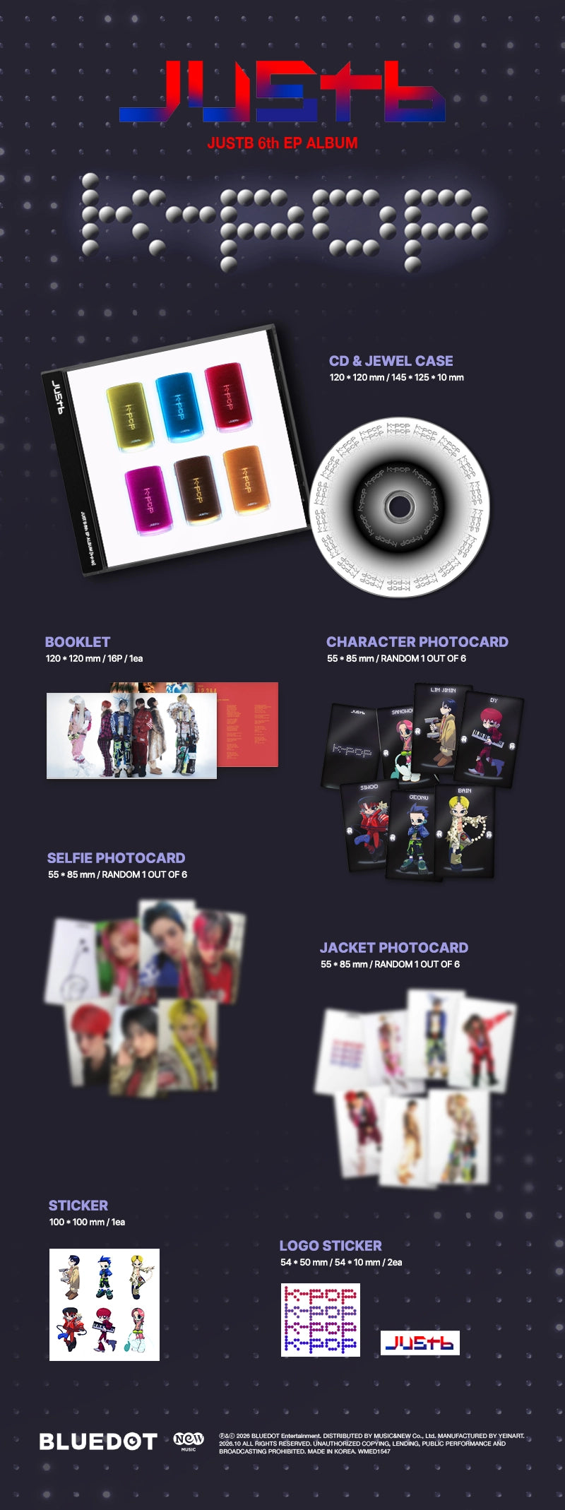 JUST B - 6TH EP ALBUM [K-POP] (JEWEL VER.)
