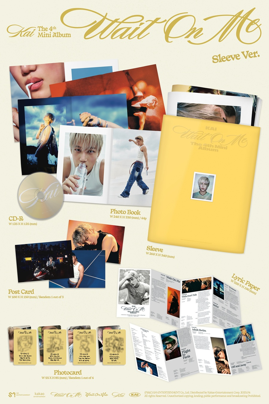 KAI 4TH MINI ALBUM - WAIT ON ME (SLEEVE VER.)