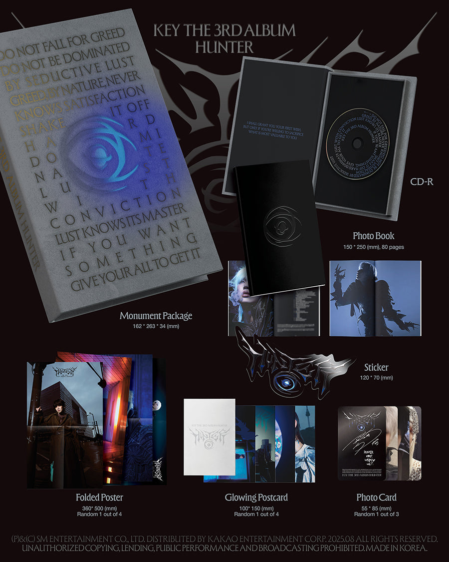 KEY 3RD ALBUM - HUNTER (MONUMENT VER)