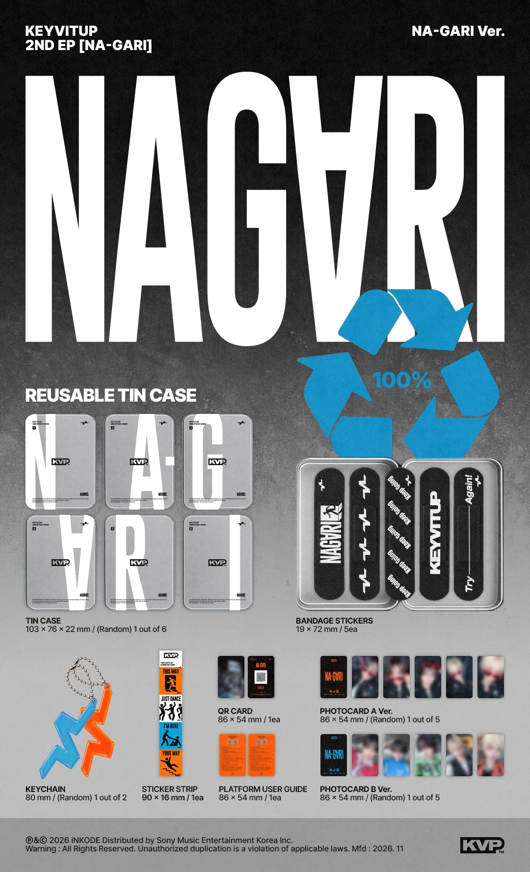 KEYVITUP - 2ND EP [NA-GARI] (NA-GARI VER.)