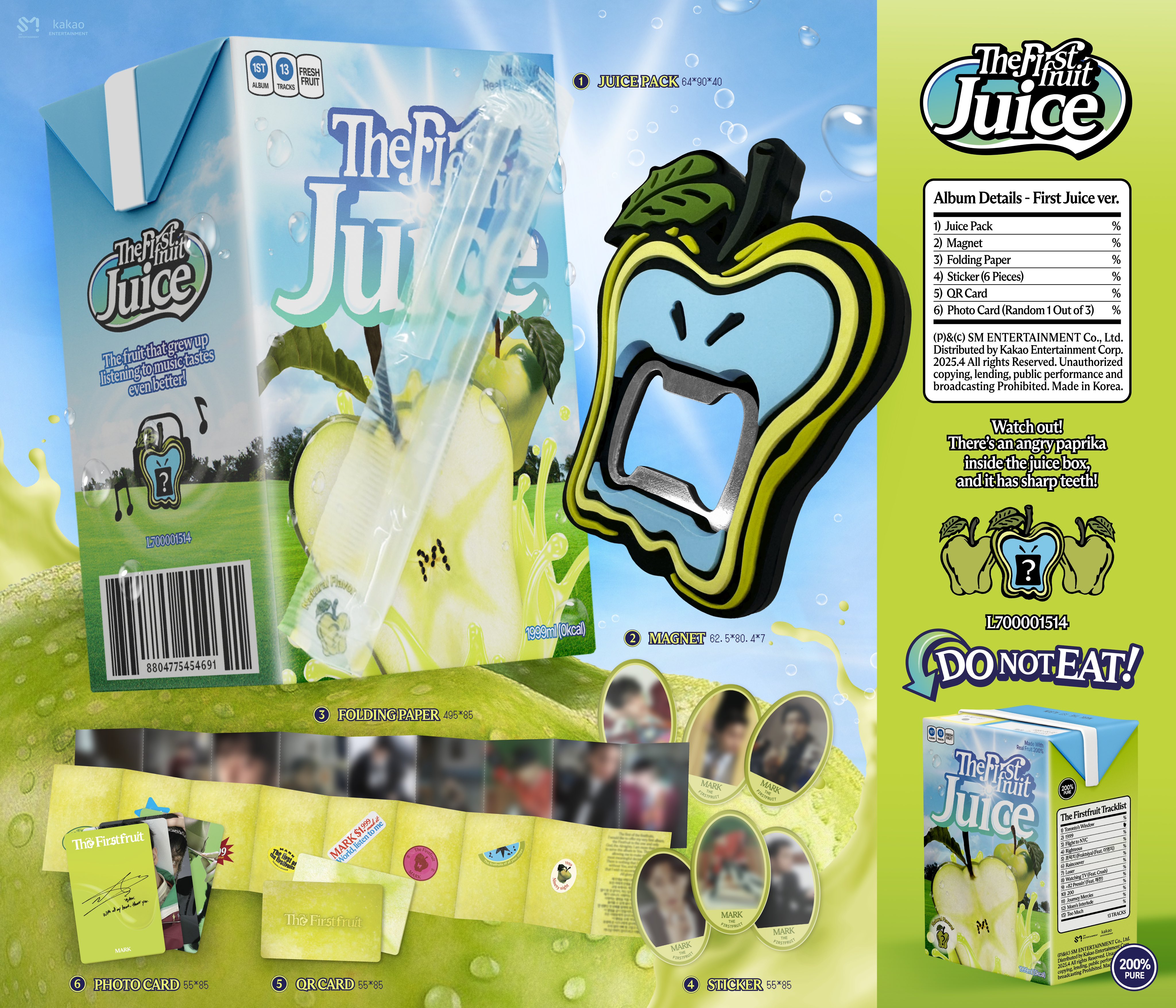 MARK 1ST ALBUM - THE FIRSTFRUIT (FIRST JUICE VERSION)(SMART ALBUM)