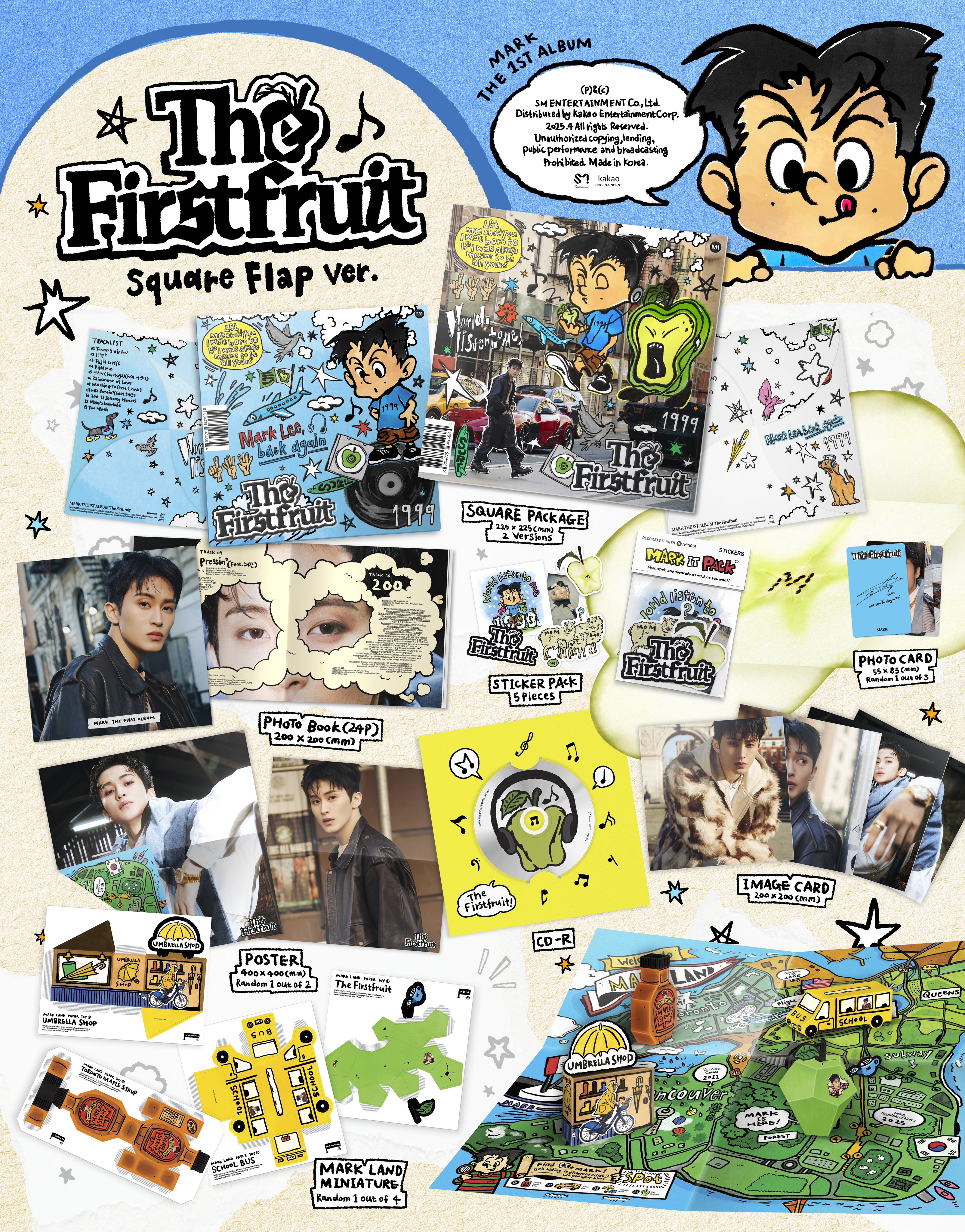 MARK 1ST ALBUM - THE FIRSTFRUIT (SQUARE FLAP VER.)