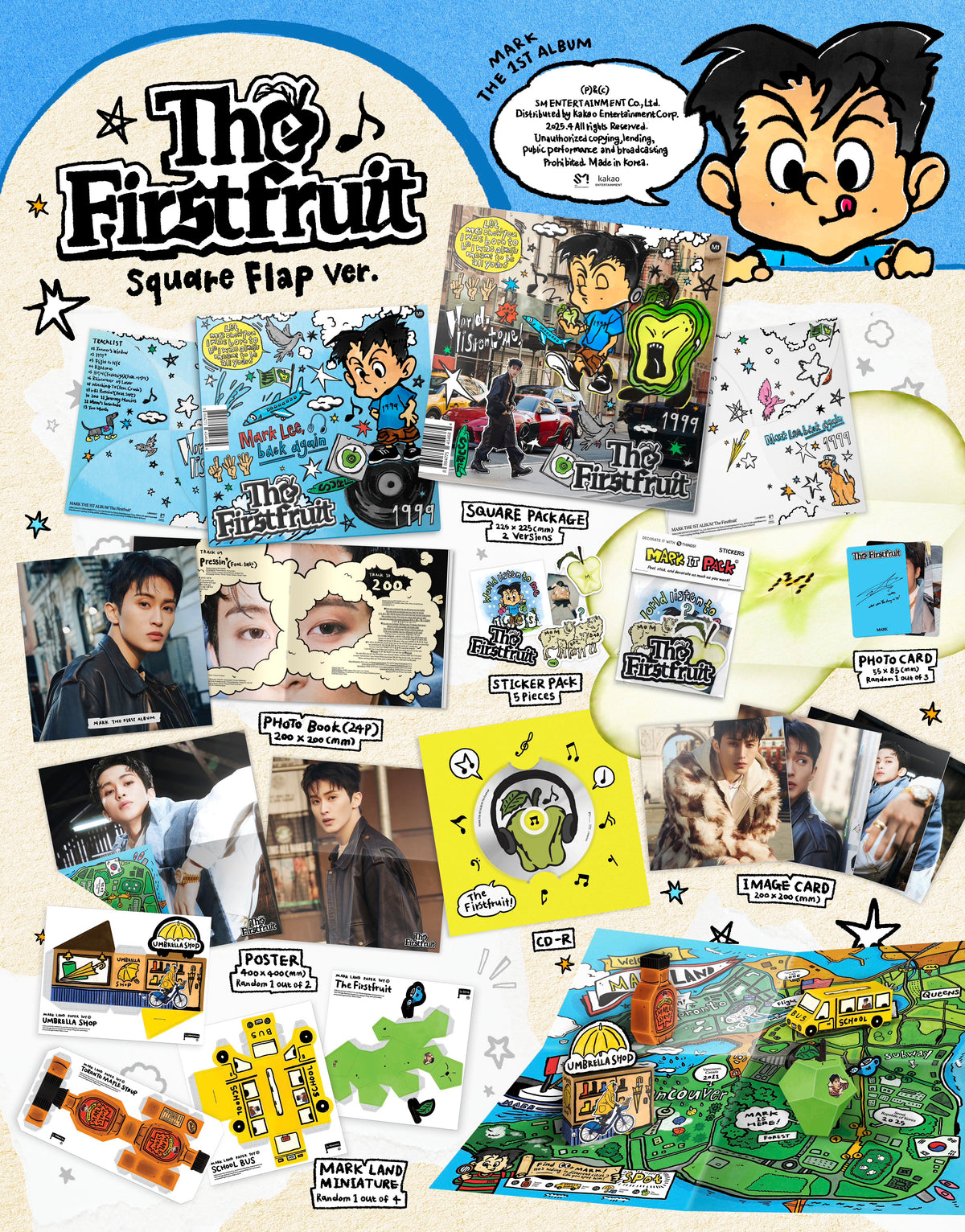 MARK 1ST ALBUM - THE FIRSTFRUIT (SQUARE FLAP VER.)
