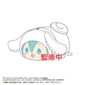 HATSUNE MIKU x SANRIO© Cinnamoroll Potekoro Mascot Plush (Japan Edition)