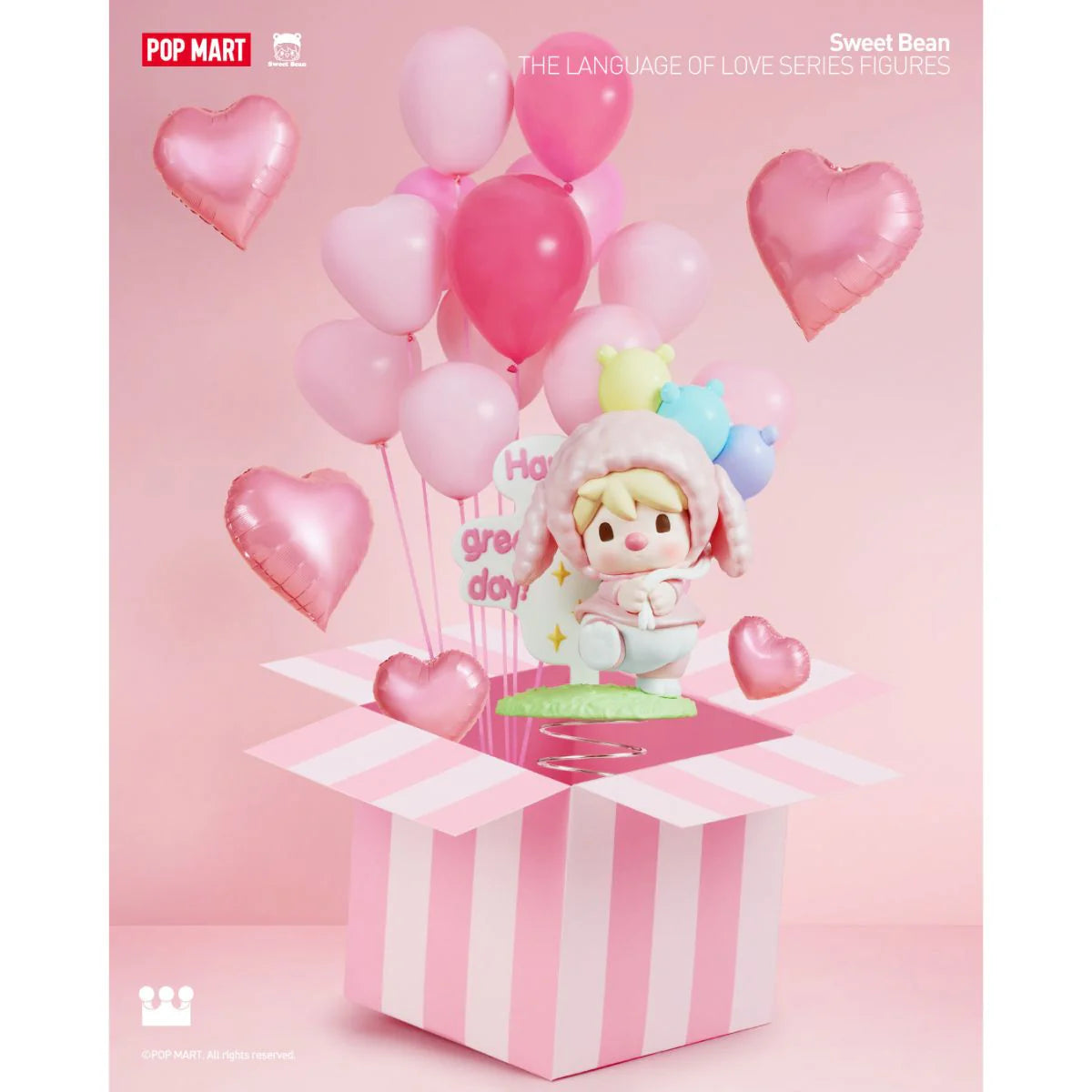 POP MART Authentic Sweet Bean The Language of Love Series Mystery Box 12 Designs (1 Piece)