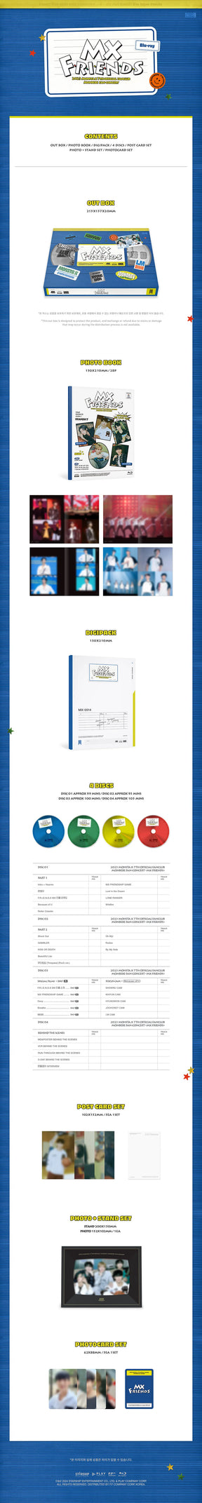MONSTA X - 2023 MONSTA X 7TH OFFICIAL FANCLUB MONBEBE FAN-CONCERT MIX FRIENDS BLU-RAY