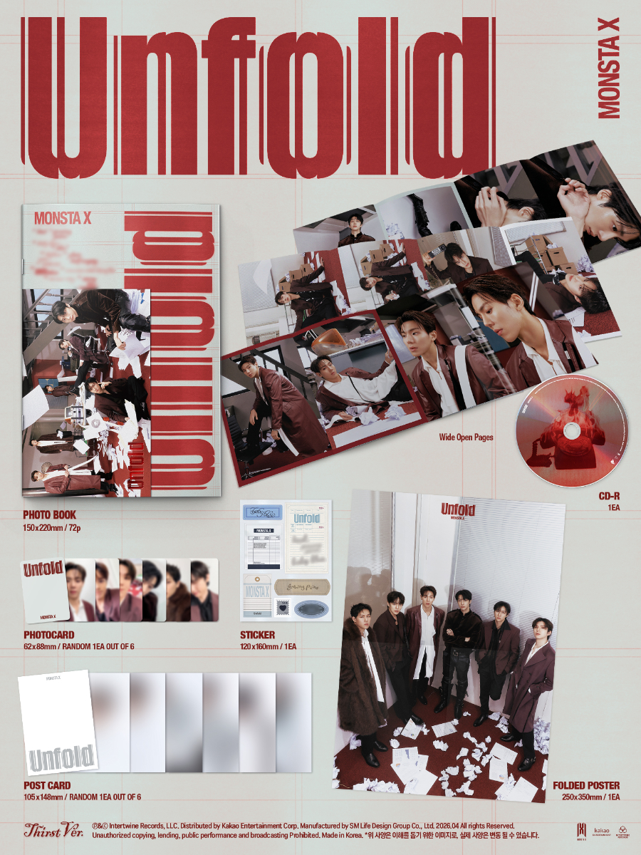 MONSTA X AMERICAN STUDIO ALBUM - UNFOLD