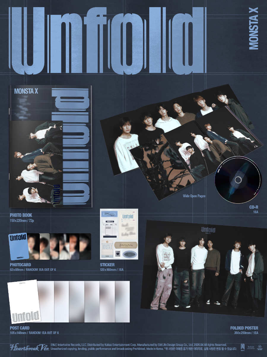MONSTA X AMERICAN STUDIO ALBUM - UNFOLD