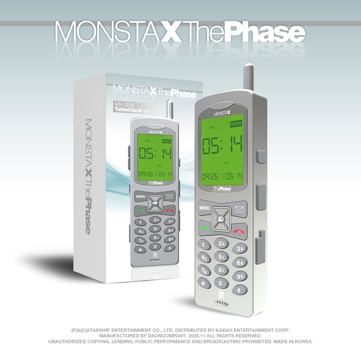 MONSTA X - EP Album [The Phase] (MX-0514 TABLE CLOCK VER.) (LIMITED EDITION)