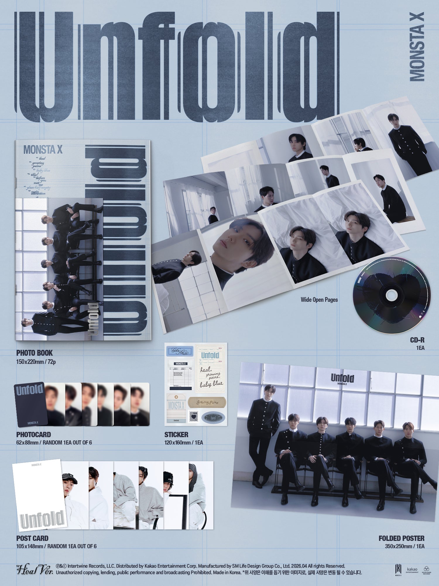 MONSTA X AMERICAN STUDIO ALBUM - UNFOLD