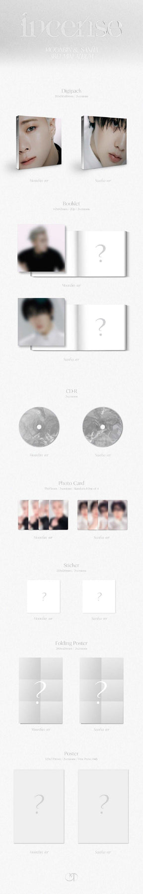 Astro: Moonbin & Sanha Mini Album Vol. 3 - INCENSE (Digipack Version)