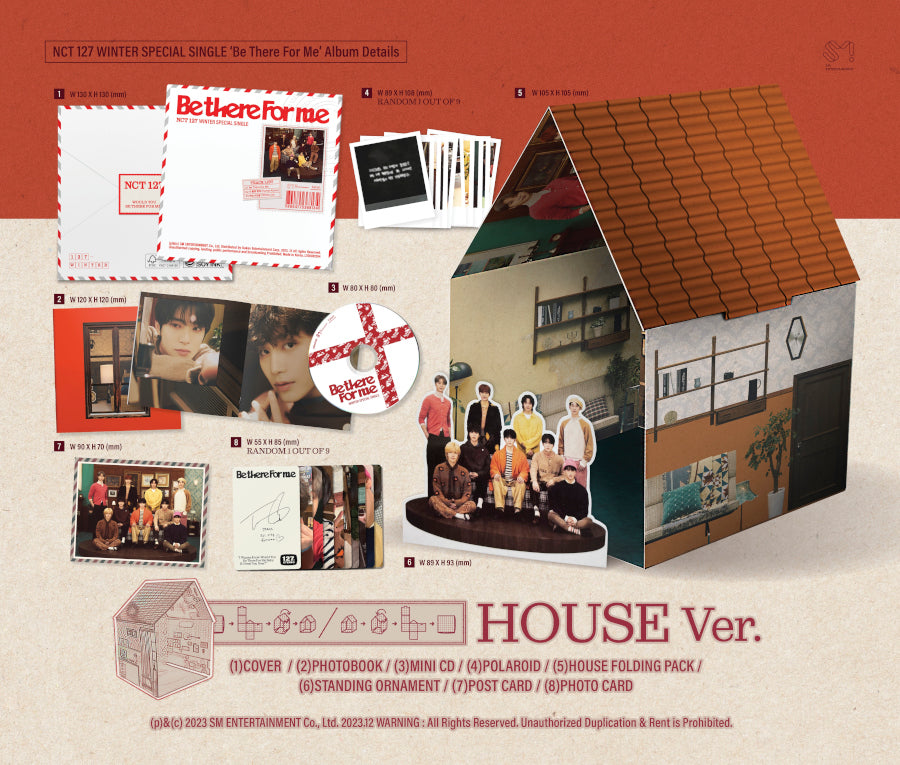 NCT 127 WINTER SPECIAL SINGLE ALBUM - BE THERE FOR ME (HOUSE VERSION)