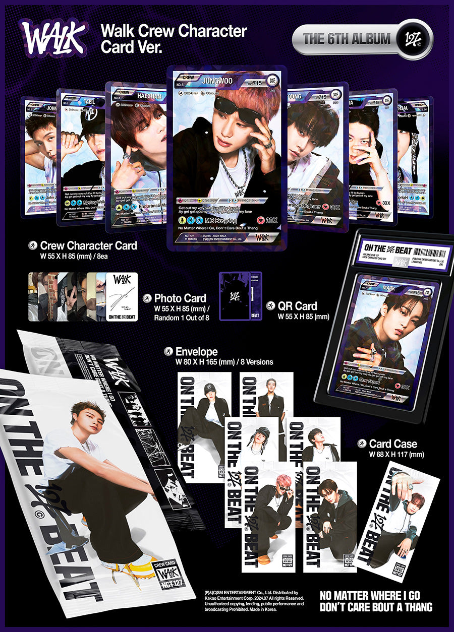 NCT 127 VOL.6 - WALK (WALK CREW CHARACTER CARD VERSION)