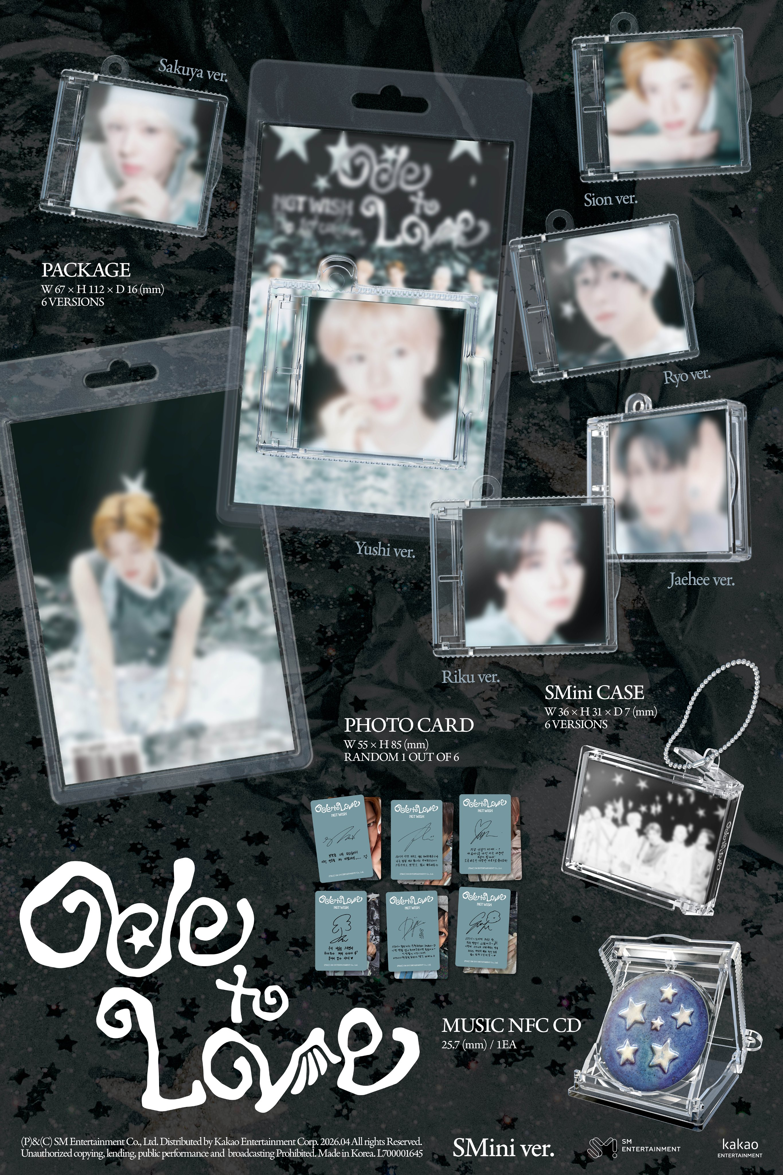 NCT WISH 1ST ALBUM - ODE TO LOVE (SMINI VER.)