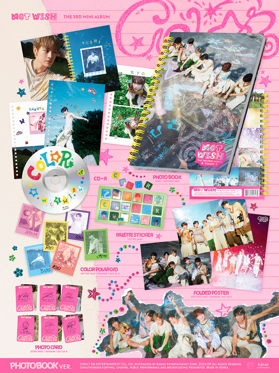 NCT WISH 3RD MINI ALBUM - COLOR (PHOTOBOOK VER.)