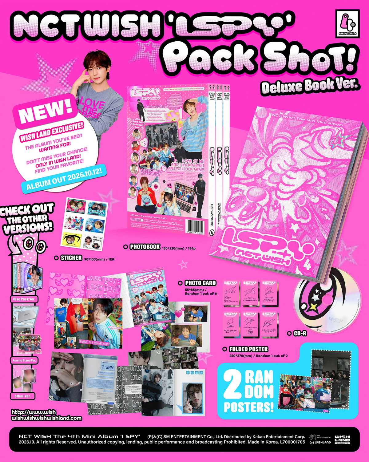 NCT WISH - 4TH MINI ALBUM [I SPY] (DELUXE BOOK VER.)