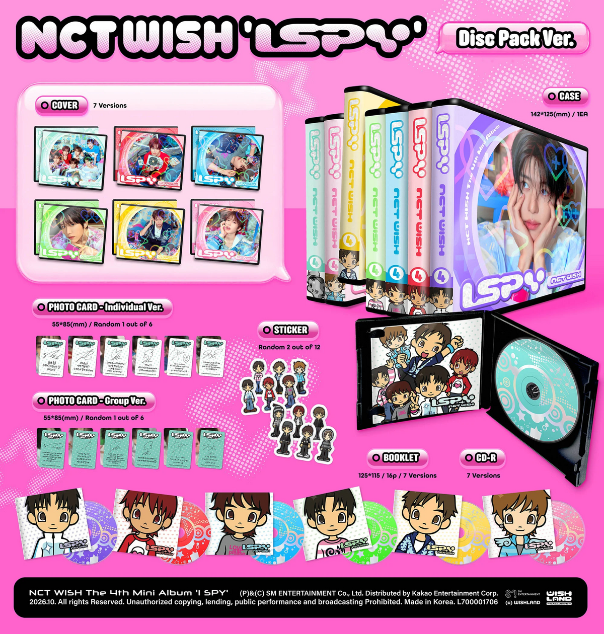NCT WISH - 4TH MINI ALBUM [I SPY] (DISC PACK VER)