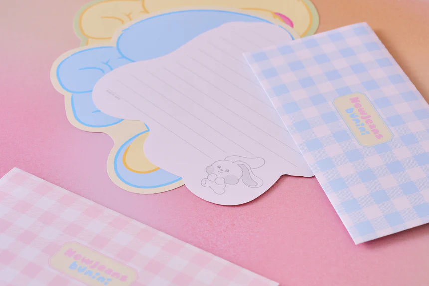 NEWJEANS X LINE FRIENDS© OFFICIAL MERCHANDISE BUNINI PAPER LETTER SET