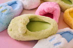 NEWJEANS X LINE FRIENDS© OFFICIAL MERCHANDISE BUNINI PLUSH HOUSE SLIPPERS
