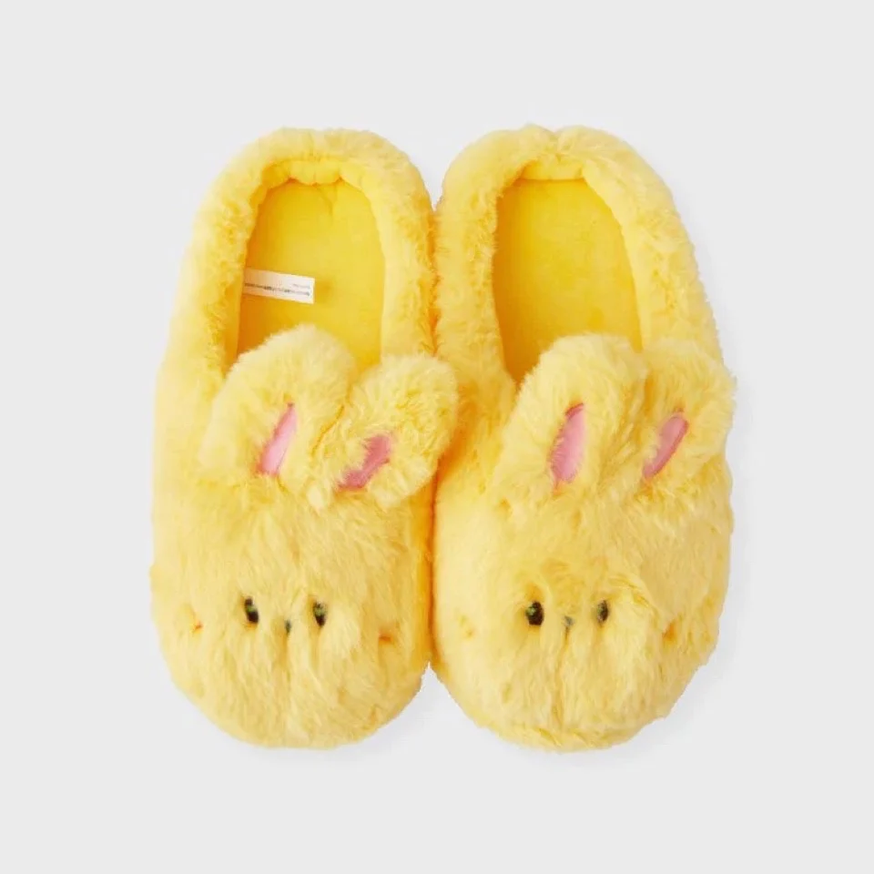 NEWJEANS X LINE FRIENDS© OFFICIAL MERCHANDISE BUNINI PLUSH HOUSE SLIPPERS