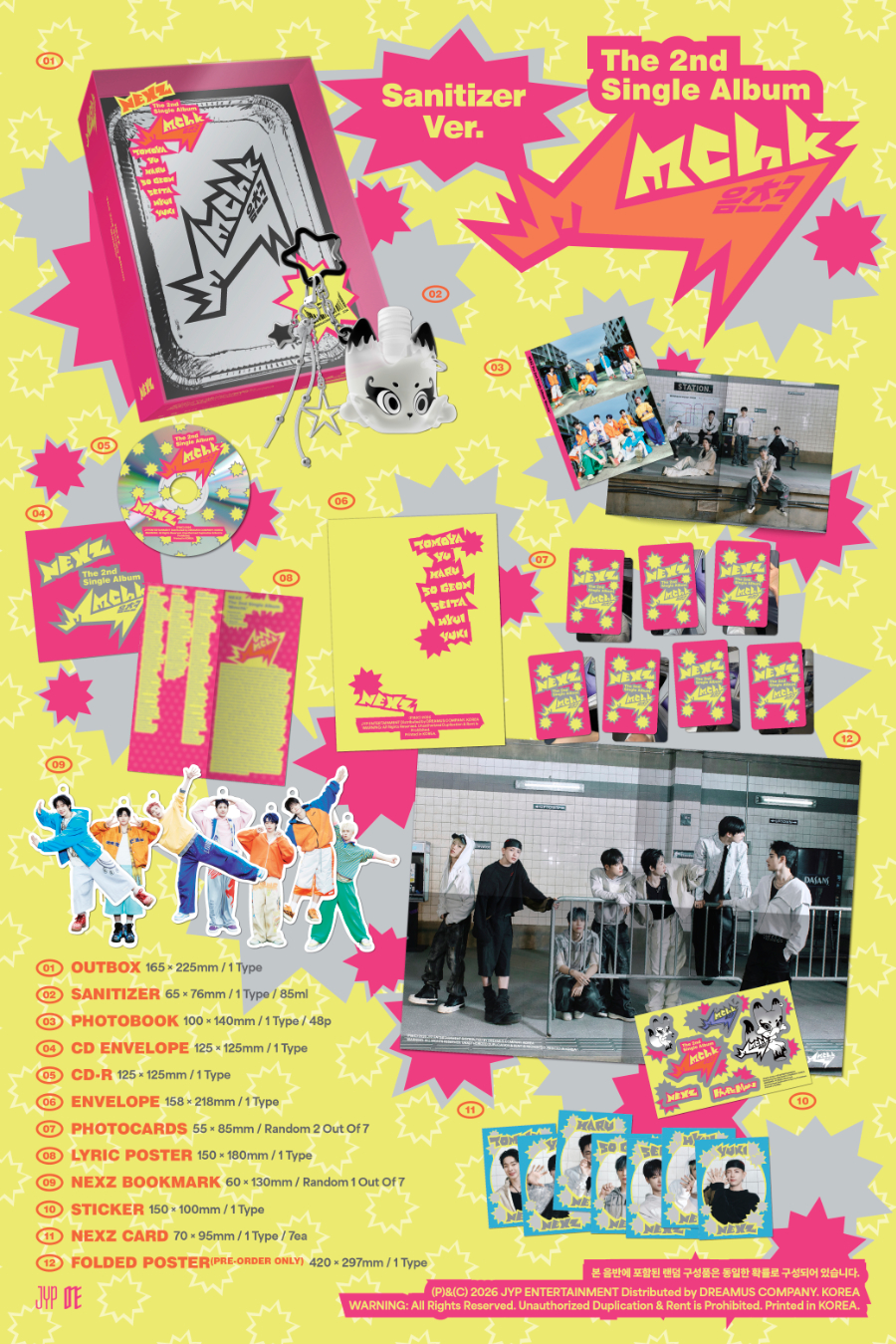 NEXZ 2ND SINGLE ALBUM - MMCHK (SANITIZER VER.)
