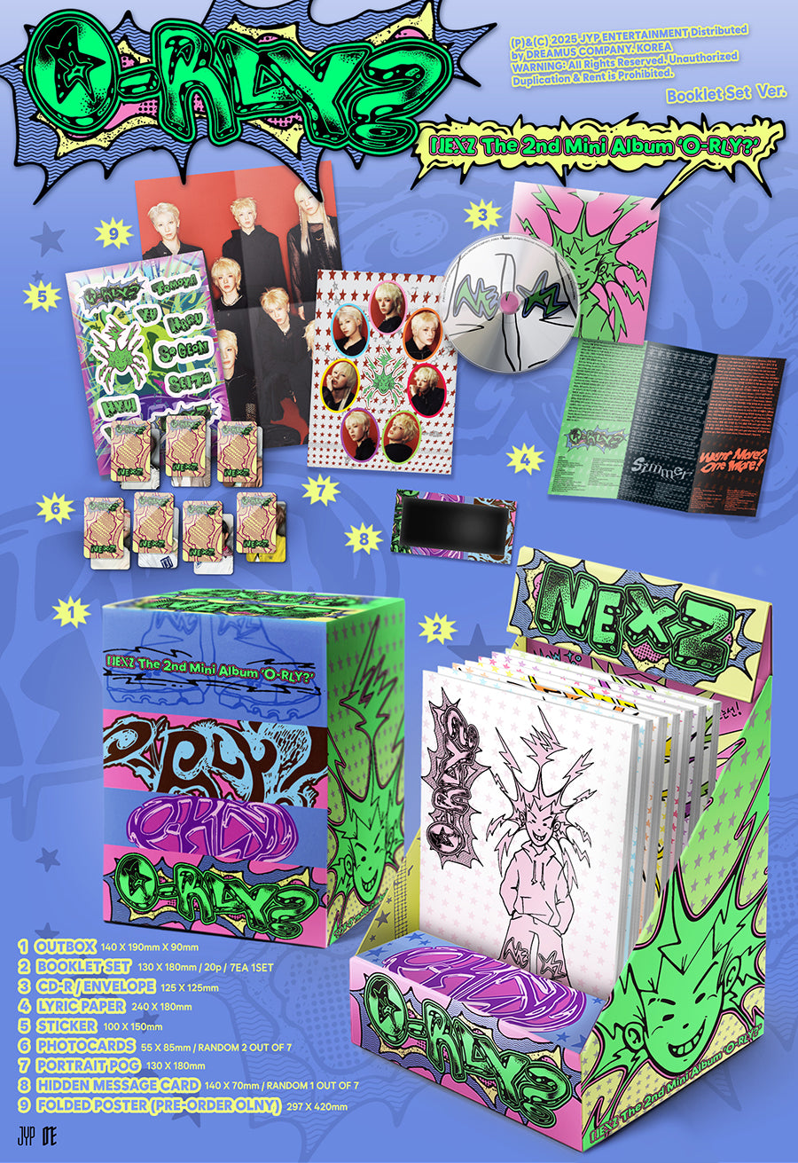 NEXZ 2ND MINI ALBUM - O-RLY? (BOOKLET SET VER.)
