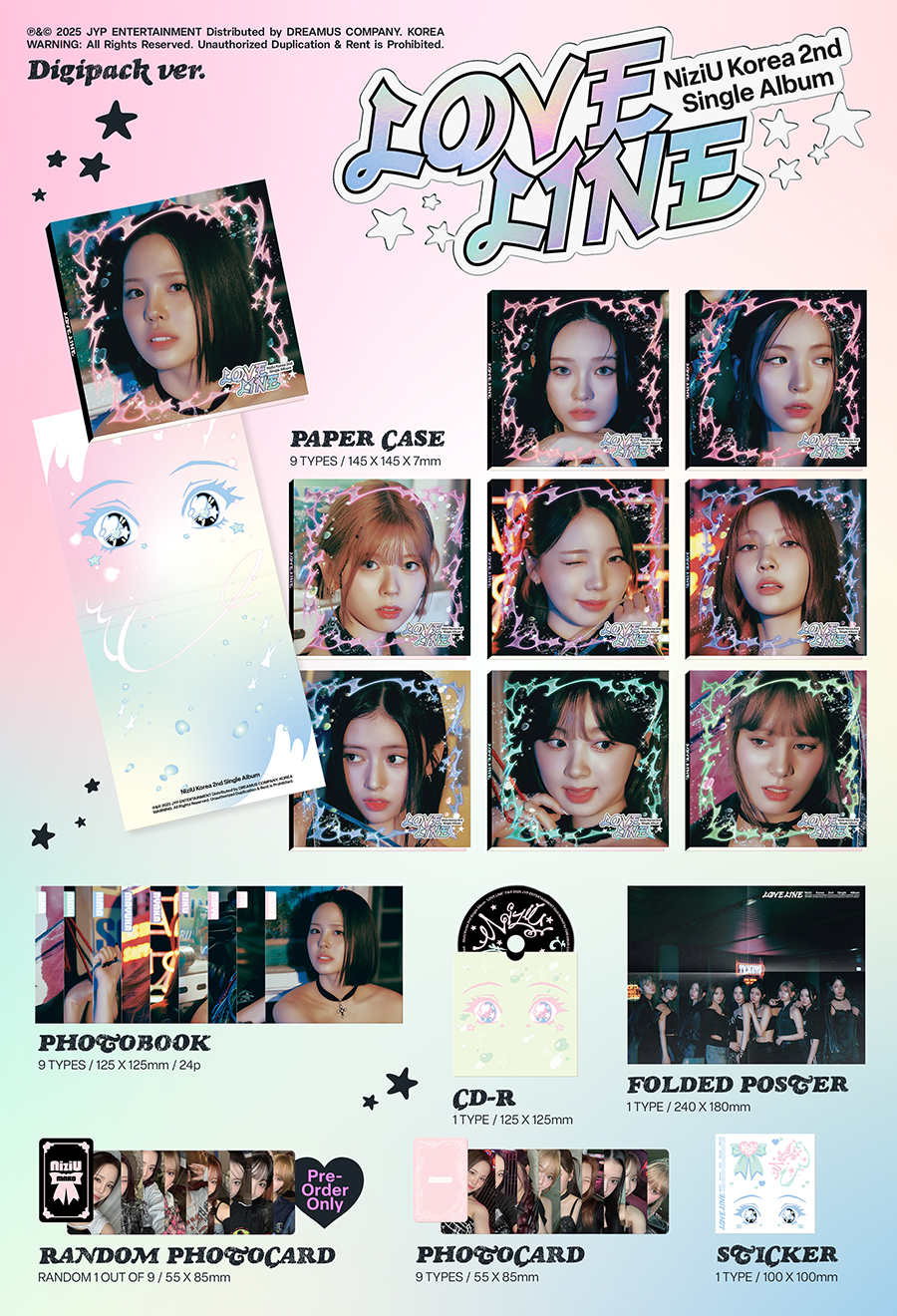 NIZIU 2ND SINGLE ALBUM - LOVE LINE (DIGIPACK)