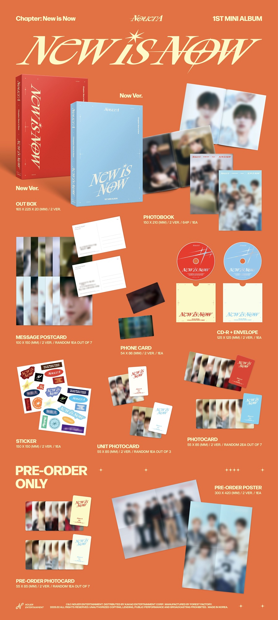 NOUERA 1ST MINI ALBUM - CHAPTER: NEW IS NOW