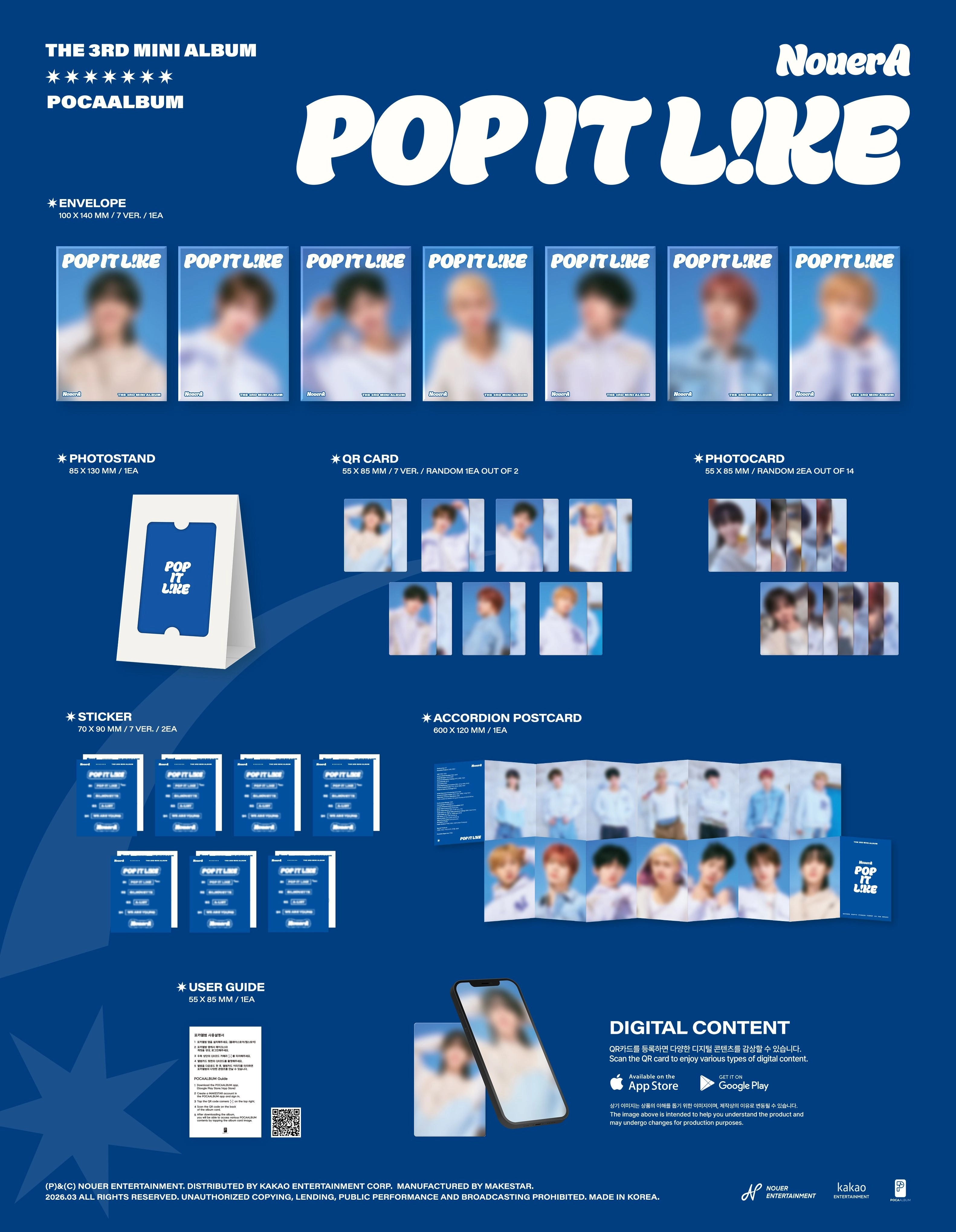 NOUERA 3RD MINI ALBUM - POP IT LIKE (POCA VER.)