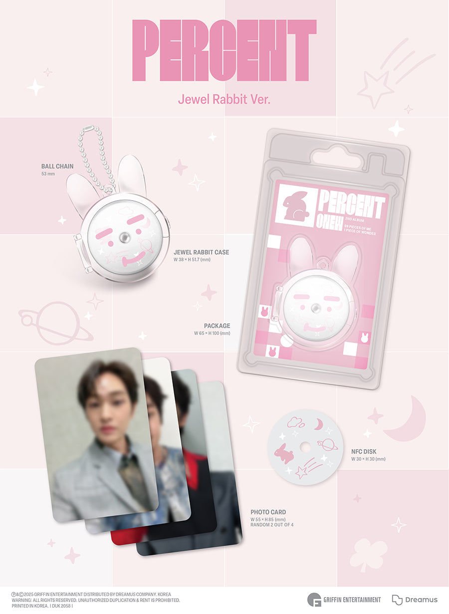 ONEW 2ND ALBUM - PERCENT (JEWEL RABBIT VER.)