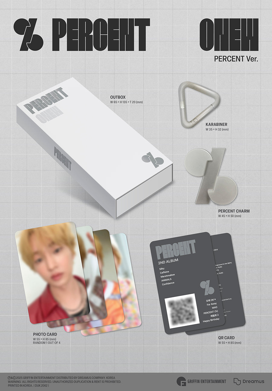 ONEW 2ND ALBUM - PERCENT (PERCENT VER.)