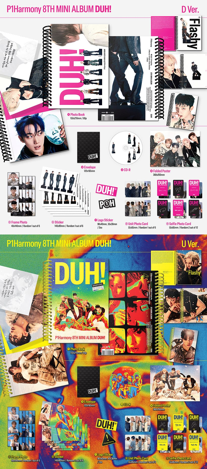 P1HARMONY 8TH MINI ALBUM - DUH!
