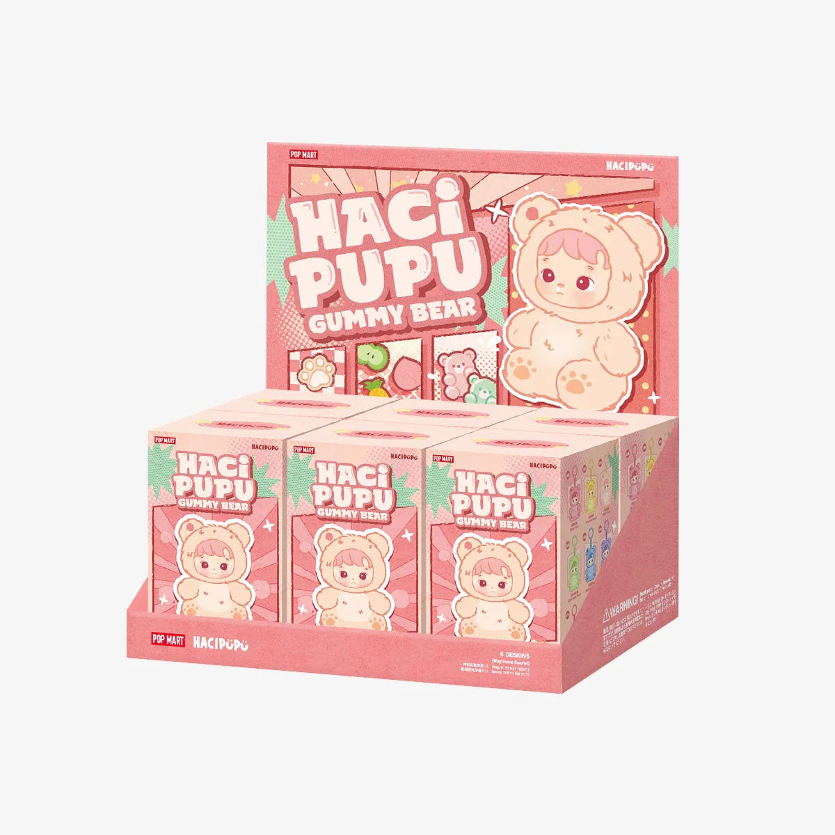 POP MART Authentic Hacipupu Gummy Bear Mystery Box 6 Style (1 Piece)